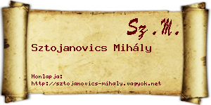 Sztojanovics Mihály névjegykártya